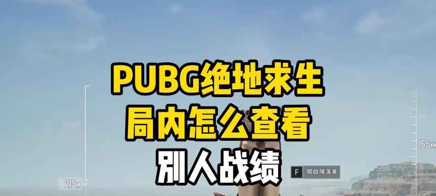绝地求生中如何查看人物信息？有哪些快捷方式？