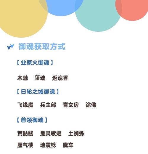 阴阳师中御魂的获取方式有哪些？如何高效获取高品质御魂？