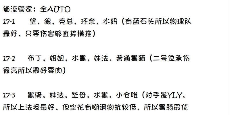 《公主连结17-1困难模式全面攻略》（从阵容选择到BOSS打法）